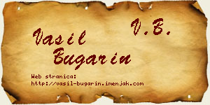 Vasil Bugarin vizit kartica